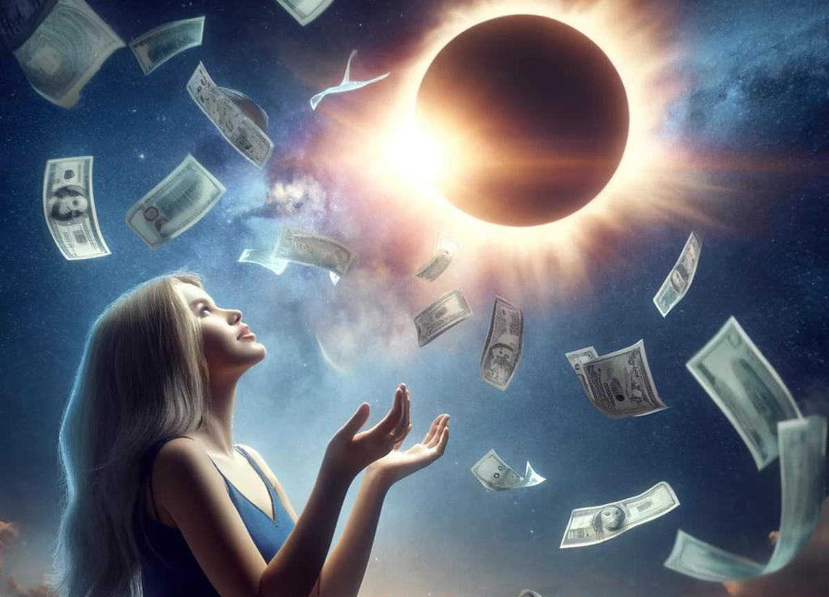 signes astrologiques argent l’éclipse solaire totale du 8 avril