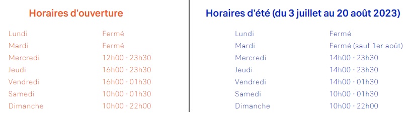 horaires Funplanet à Rennaz